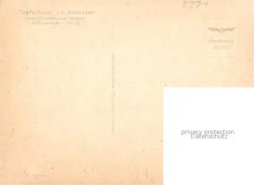 AK / Ansichtskarte Alt_Duvenstedt Fliegeraufnahme Toepferhaus am Bistensee Alt_Duvenstedt