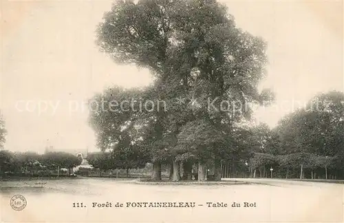 AK / Ansichtskarte Fontainebleau_Seine_et_Marne Table du Roi Fontainebleau_Seine