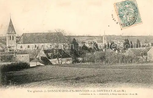 AK / Ansichtskarte Donnemarie en Montois et de Dontilly Vue generale Donnemarie en Montois