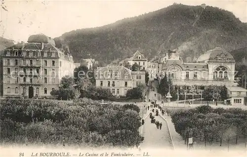 AK / Ansichtskarte La_Bourboule Le Casino et le Funiculaire La_Bourboule