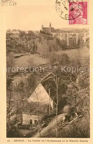 AK / Ansichtskarte Semur en Auxois La Vallee de lArmancon et le Moulin Dupin Semur en Auxois