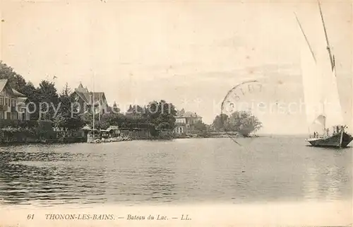 AK / Ansichtskarte Thonon les Bains Bateau du Lac Thonon les Bains