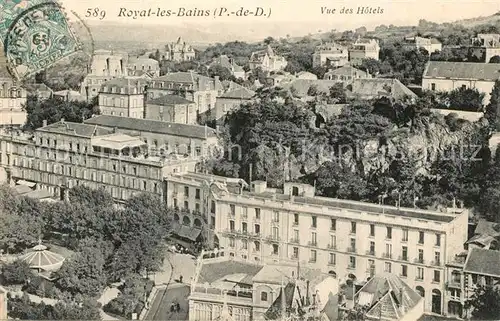 AK / Ansichtskarte Royat_les_Bains Vue des Hotels Royat_les_Bains