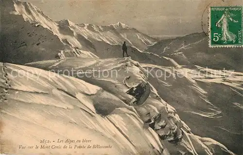 AK / Ansichtskarte Alpes Maritimes Region Vue sur le Mont cenis de la Pointe de Bellecombe Alpes Maritimes Region