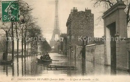 AK / Ansichtskarte Paris Le Quai de Grenelle Paris