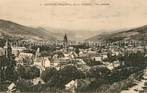 AK / Ansichtskarte Munster_Haut_Rhin_Elsass Vue generale Munster_Haut_Rhin_Elsass
