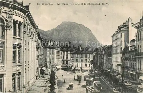 AK / Ansichtskarte Grenoble La Place Grenette et le St Eynard Grenoble