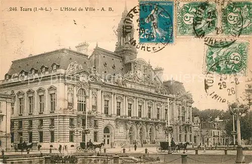 AK / Ansichtskarte Tours_Indre et Loire Hotel de Ville Tours Indre et Loire