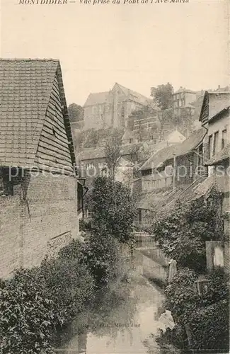 AK / Ansichtskarte Montdidier_Moselle Vue prise du Pont de lAve Maria Montdidier_Moselle
