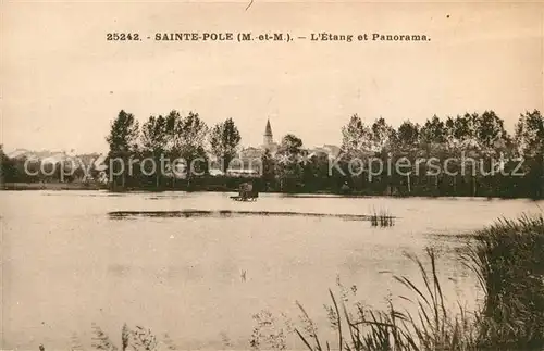 AK / Ansichtskarte Sainte Pole Etang et Panorama Sainte Pole