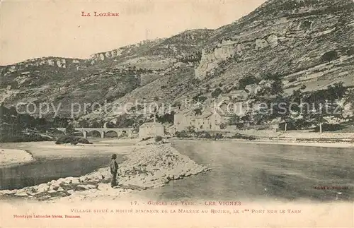 AK / Ansichtskarte Les_Vignes_Lozere Gorges du Tarn Les_Vignes_Lozere
