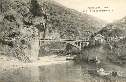 AK / Ansichtskarte Saint Chely d_Apcher Gorges du Tarn Pont de Saint Chely Saint Chely d Apcher