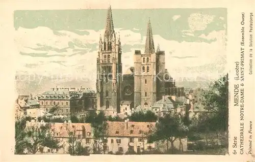 AK / Ansichtskarte Mende Cathedrale Notre Dame et Saint Primat Mende