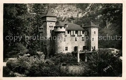 AK / Ansichtskarte Lozere_Region Les Gorges du Tarn Le Chateau de la Caze Lozere Region