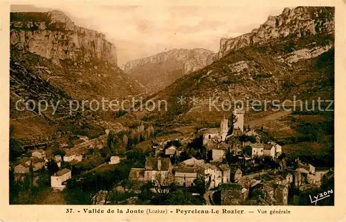 AK / Ansichtskarte Peyreleau Vallee de la Jonte Vue generale Peyreleau