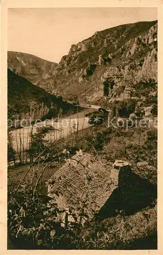 AK / Ansichtskarte Gorges_du_Tarn apres la Malene Gorges_du_Tarn
