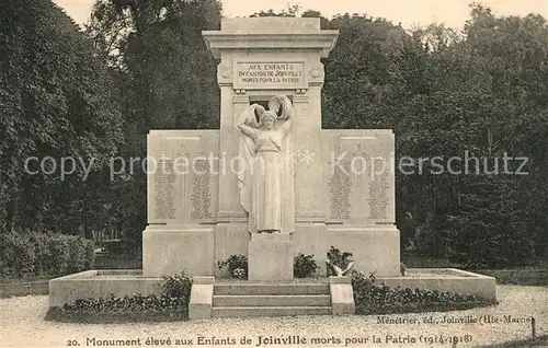 AK / Ansichtskarte Joinville_Haute Marne Monument aux Morts Grande Guerre 1914 18 Kriegerdenkmal Joinville_Haute Marne