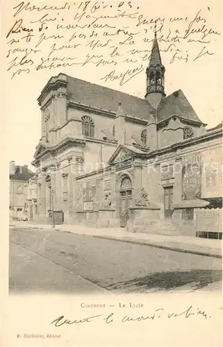 AK / Ansichtskarte Chaumont_Haute Marne Le Lycee Chaumont Haute Marne