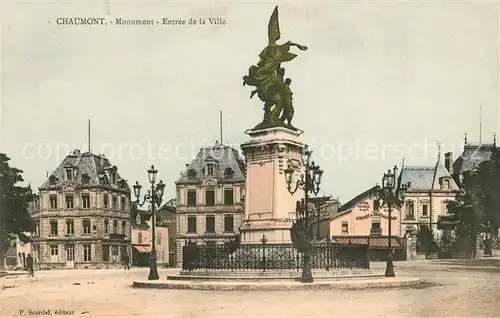 AK / Ansichtskarte Chaumont_Haute Marne Monument Entree de la Ville Chaumont Haute Marne