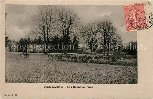 AK / Ansichtskarte Chateauvillain Les Daims au Parc Chateauvillain