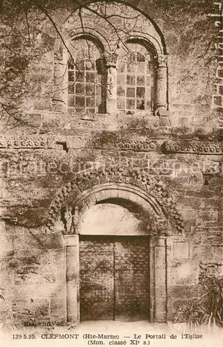 AK / Ansichtskarte Clefmont Portail de l Eglise Clefmont
