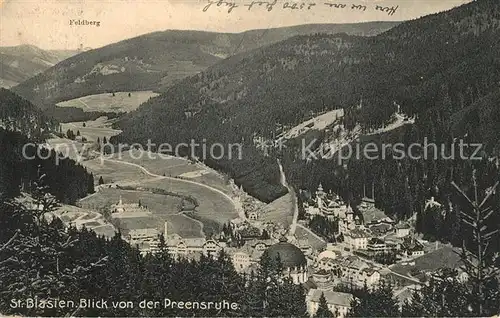 AK / Ansichtskarte St_Blasien Blick von der Preensruhe St_Blasien