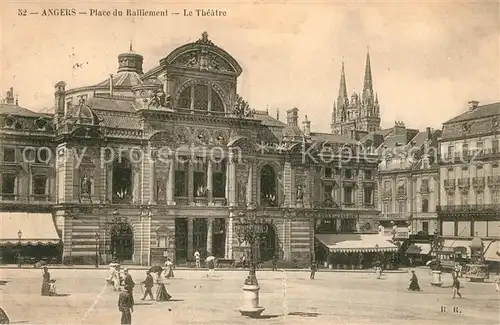 AK / Ansichtskarte Angers Place du Ralliement Le Theatre Angers