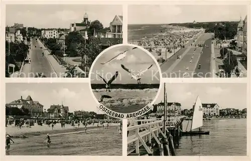 AK / Ansichtskarte Arendsee_Ostsee Strand Uferpromenade Arendsee_Ostsee