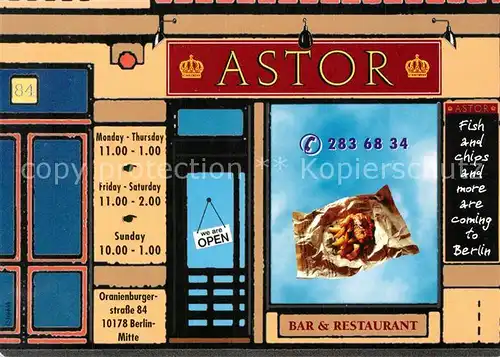 AK / Ansichtskarte Berlin Bar Restaurant Astor Berlin