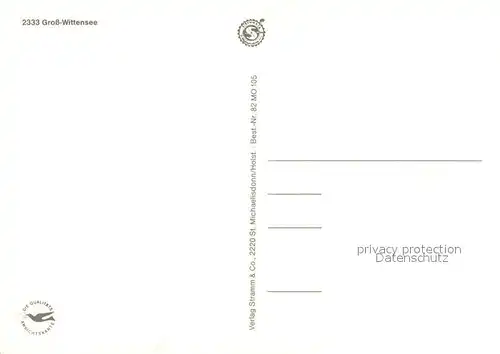 AK / Ansichtskarte Gross_Wittensee Segelboote Reethaus  Gross Wittensee