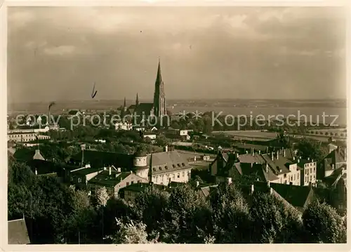 AK / Ansichtskarte Schleswig_Holstein Panorama Kirche Schleswig_Holstein