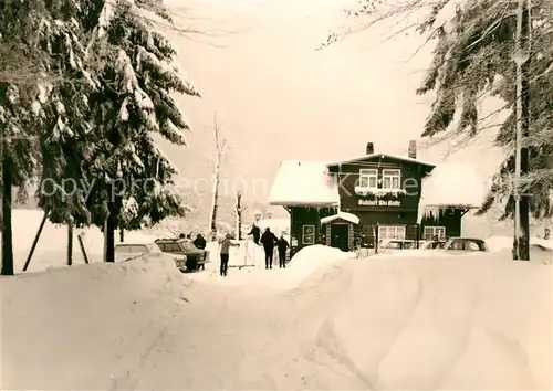 AK / Ansichtskarte Ruhla Ruhlaer Skihuette Winter Ruhla