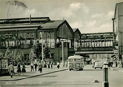 AK / Ansichtskarte Berlin Bahnhof Friedrichstrasse Berlin