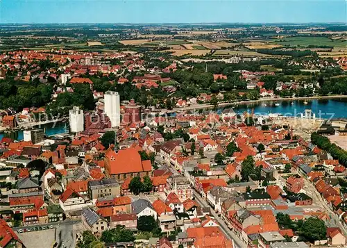AK / Ansichtskarte Eckernfoerde Fliegeraufnahme Eckernfoerde