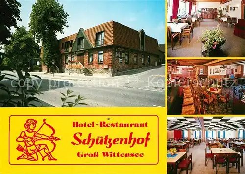 AK / Ansichtskarte Gross_Wittensee Hotel Restaurant Schuetzenhof Gross Wittensee