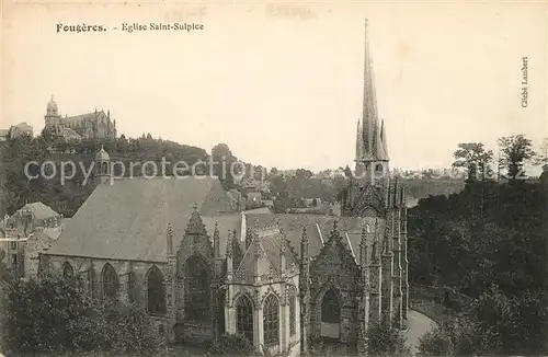 AK / Ansichtskarte Fougeres Eglise Saint Sulpice Fougeres