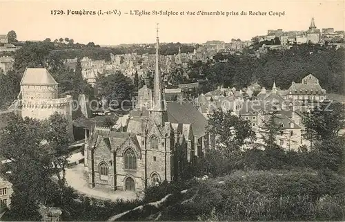 AK / Ansichtskarte Fougeres Eglise St. Sulpice  Fougeres