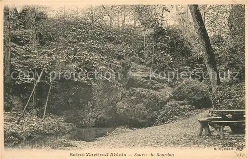 AK / Ansichtskarte Saint Martin d_Ablois Source du Sourdon Saint Martin d Ablois