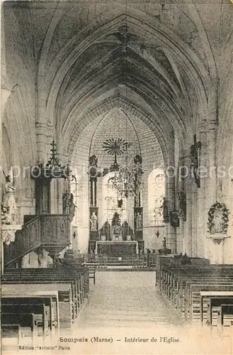 AK / Ansichtskarte Sompuis Interieur de l Eglise Sompuis