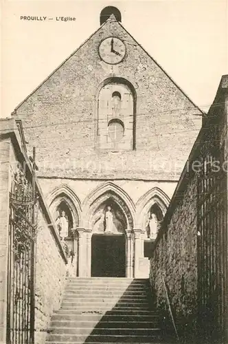 AK / Ansichtskarte Prouilly Eglise Prouilly
