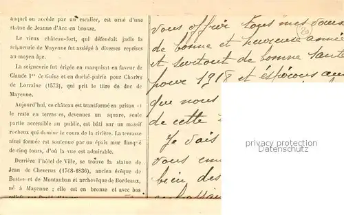 AK / Ansichtskarte Mayenne Vieux Chateau Mayenne