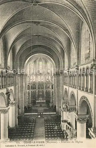 AK / Ansichtskarte Cosse le Vivien Interieur de l Eglise Cosse le Vivien