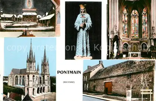 AK / Ansichtskarte Pontmain Eglise Interieur Madonna Pontmain