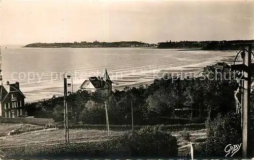 AK / Ansichtskarte Saint Pair sur Mer Panorama Baie et au fond Granville Saint Pair sur Mer