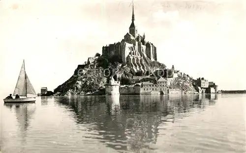 AK / Ansichtskarte Mont Saint Michel Cote ouest a grande maree Mont Saint Michel