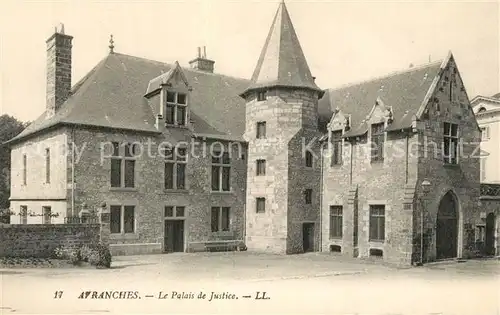 AK / Ansichtskarte Avranches Palais de Justice Avranches