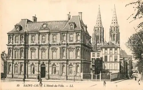 AK / Ansichtskarte Saint_Lo Hotel de Ville Rathaus Saint_Lo