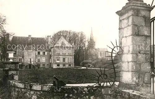 AK / Ansichtskarte Reville_Manche Chateau Eglise XVe siecle Reville_Manche