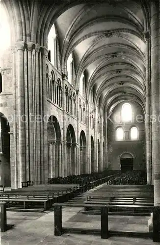 AK / Ansichtskarte Lessay Eglise Abbatiale XIe siecle Grande Nef Lessay