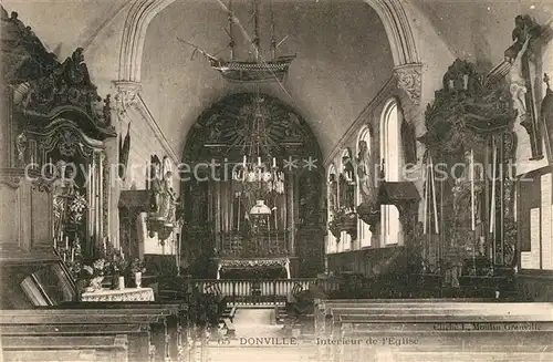 AK / Ansichtskarte Donville les Bains Interieur de l Eglise Donville les Bains